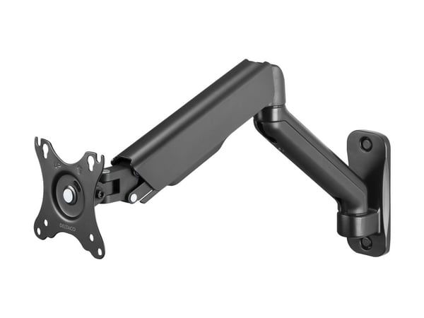 DELTACO Office ARM-0360 - Monteringssett (gassfjær, leddarm) - for LCD-skjerm - stål, plastikk, aluminium - matt svart - skjermstørrelse: 17"-32" -...