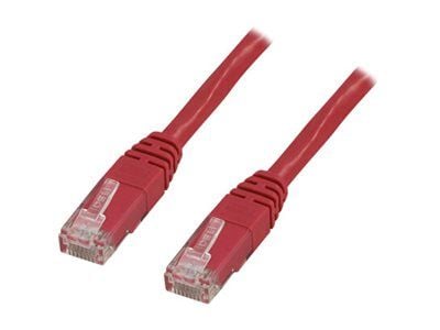 Deltaco U/UTP Cat6 ristiinkytketty laitekaapeli, 2m, punainen, 2 m, Cat6, RJ-45, RJ-45, Punainen