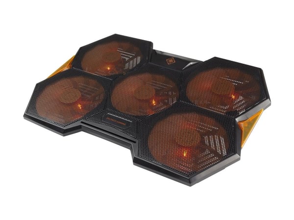 DELTACO GAMING GAM-072 - Notebookvifte - 17.3" - 140 mm - svart, oransje
