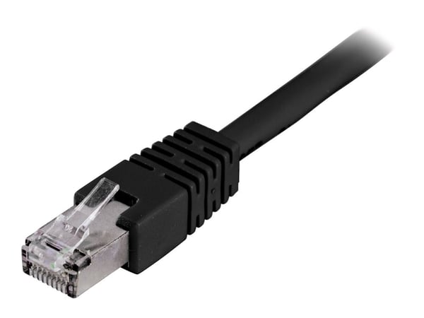 DELTACO - Koblingskabel - RJ-45 (hann) til RJ-45 (hann) - 3 m - FTP - CAT 6 - svart