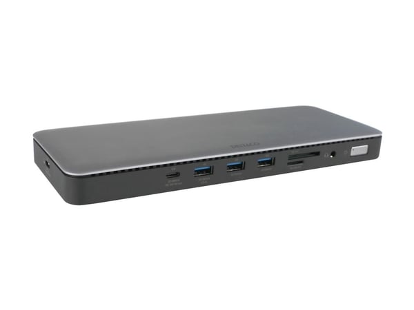 15-i-1 USB-C-dokkingstasjon DELTACO, støtter 3 skjermer, 2x HDMI, DP, USB-C, USB-A, RJ45, SD / USBC-HDMI29 / 1902424