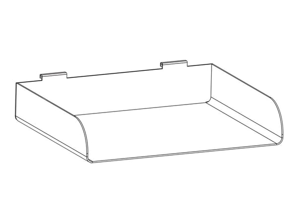 DELTACO Office - Dokument/telefon-holder - 318 x 250 mm - matt hvit