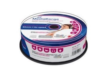 MediaRange - 25 x CD-R - 700 MB (80 min) 52x - skrivbar overflate - spindel