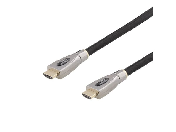 Aktiv DELTACO PRIME HDMI-kabel, 15 m flettet kabel, HDMI High Speed Ethernet / HDMI-4150