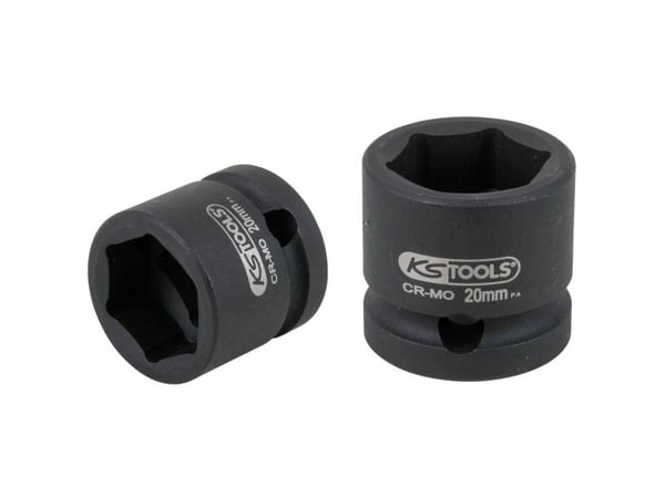 KS Tools 515.0068, Støpselsett, 1/2", Metrisk, 15 hoder, 20 mm, Krom-molybden-stål