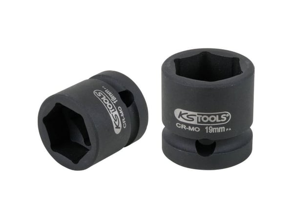 KS Tools 515.0067, Støpselsett, 1/2", Metrisk, 15 hoder, 19 mm, Krom-molybden-stål