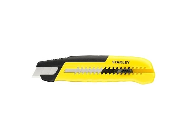 STANLEY KNIV 18mm MED KNØTESYSTEM, SLIDE (PAKKET MED 12)