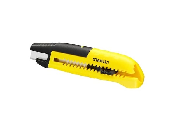 STANLEY KNIV 18mm MED KNØTESYSTEM, SLIDE (PAKKET MED 12)