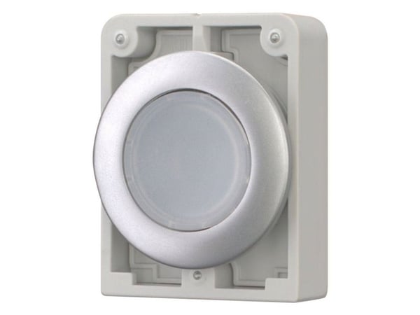 Eaton 182925 M30C-FDL-W tryckknapp platt rund krom/vit 1 st