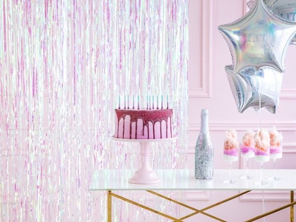 PartyDeco CRT-017, Dekorasjon, Rosa, Sølv, Fiolett, Universell, Alle kjønn, 900 mm, 2500 mm