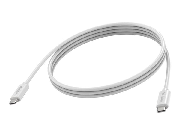 Vision - USB-kabel - USB-C (hann) til USB-C (hann) - USB 3.2 Gen 1 - 3 A - 2 m - Støtte for DP Alt-modus - hvit