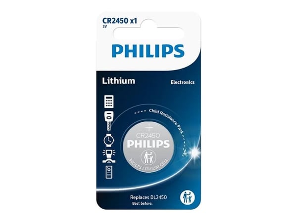 Philips Lithium 3.0V Knopfzelle CR2450
