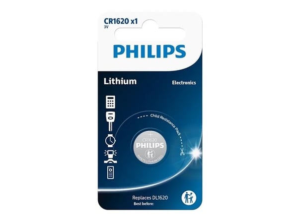Philips Lithium 3.0V Knopfzelle CR1620