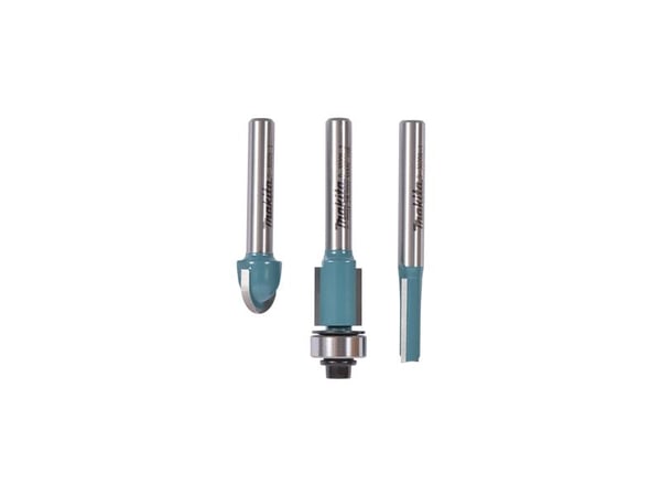 Makita - Routerspissett - 3 deler - for Makita DRT50Z, RT001GM205