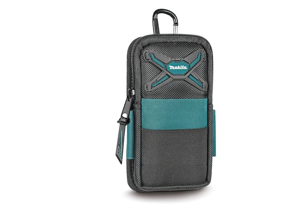 Makita - Veske XL-størrelse for mobiltelefon - polyester - svart, blå - opp til 7"