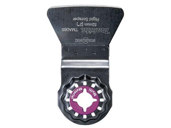 Makita - Scraper knife - for betong, fliseklebemiddel, teppe, morter, glue - Starlock - bredde: 52 mm - for Makita DTM51RT1J3, DTM51Z, DTM51ZJX2, T...
