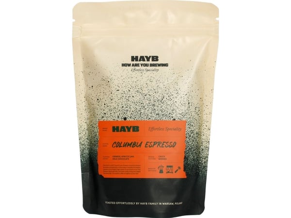 Hele kaffebønner HAYB Colombia San Sebastian Espresso 250 g