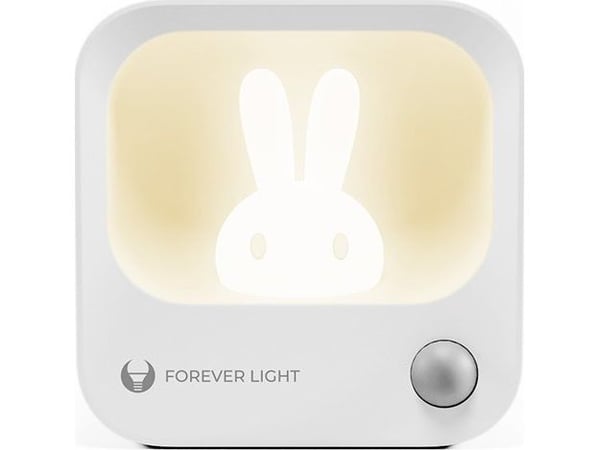 LED kanin nattlys PURE FLC-10 LEA PIR hvit 500mAh Forever Light