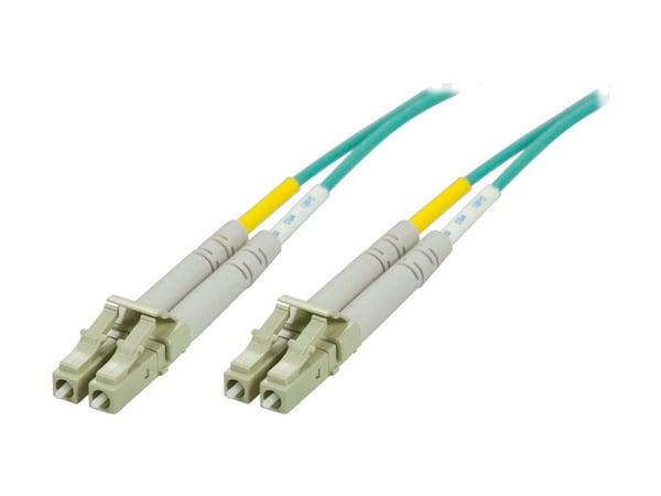 DELTACO - Nettverkskabel - LC multimodus (hann) til LC multimodus (hann) - 20 m - 20 m - fiberoptisk - 50 / 125 mikroner - OM3