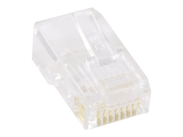 Deltaco Network connector RJ45, TP 20-pack, Läpinäkyvä, RJ-45, Uros, Cat5e, 30 g, 140 mm