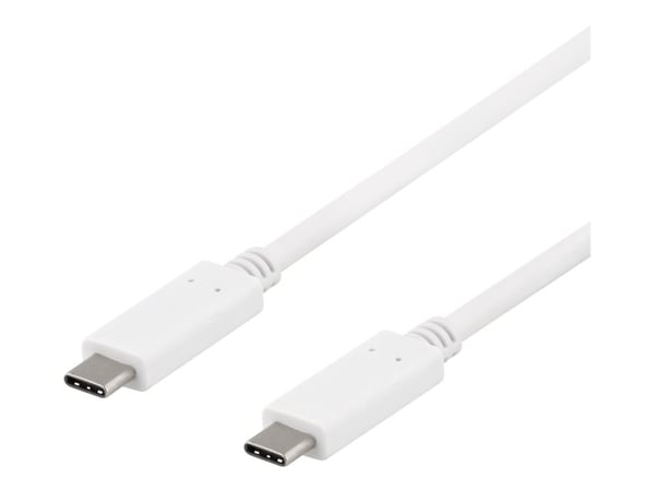 DELTACO USBC-1407 - USB-kabel - USB-C (hann) til USB-C (hann) - USB 3.1 Gen 2 - 1 m - svart