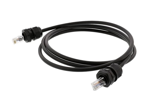 DELTACO SFTP-63AH-WP - Koblingskabel - RJ-45 (hann) til RJ-45 (hann) - 3 m - S/FTP - CAT 6a - svart