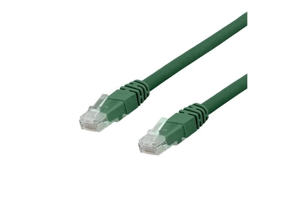 DELTACO TP-610GAU - Koblingskabel - RJ-45 (hann) til RJ-45 (hann) - UTP - CAT 6a - halogenfri, formstøpt - grønn