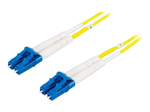 DELTACO - Nettverkskabel - LC-enkeltmodus (hann) til LC-enkeltmodus (hann) - 10 m - fiberoptisk