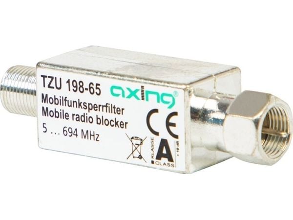 Axing LTE/5G-filter AXING TZU 198-65, 5–694 MHz