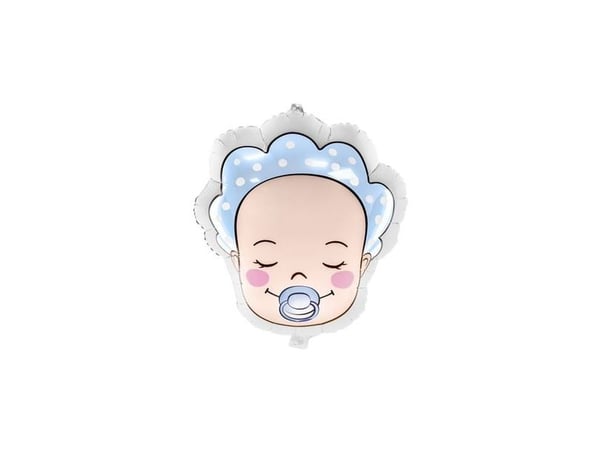 Folieballon baby boy ansigt