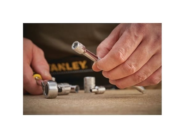 Stanley FATMAX FMMT25126-0, Enkel enhet, Forlengelsesstang, 1/4", Kromfarget, Satengkrom, 45 mm