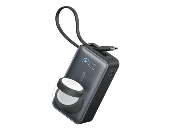 Anker A1657H11, 10000 mAh, Langaton lataus, 35 W, Musta