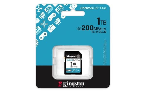 Kingston Canvas Go! Plus - Flashminnekort - 1 TB - Video Class V30 / UHS-I U3 / Class10 - SDXC UHS-I