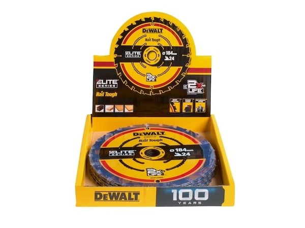 EXTREME pyörösaha puun leikkaamiseen 184x20x1,66 mm, 24 hammasta, DEWALT [DT10401-QZ]