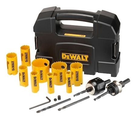 DEWALT 11-delar BIMETALBORRNINGSENHET FÖR ELEKTRISKA FÖRENINGAR