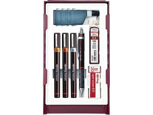 Rotring S0699390, Mekanisk blyant, Teknisk penn, Sort, 0.2,0.4,0.6 mm, 1 stykker