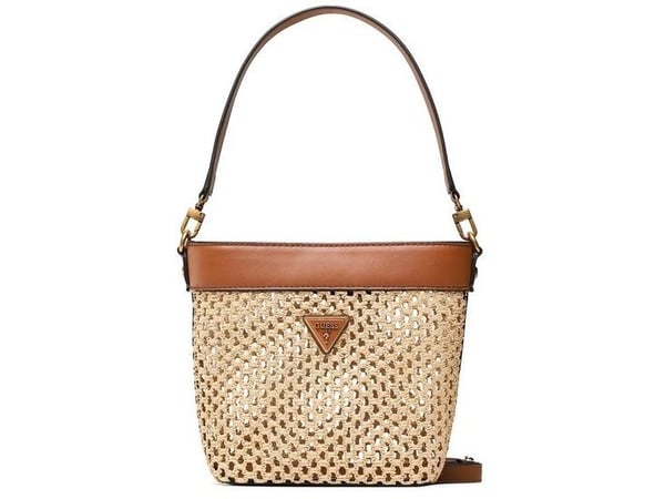 Guess Vikky tekstil toteveske cognac for kvinner