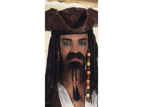 Boland 01811, Fancy dress set, Voksen, Hankjønn, Pirate, Polyester, Sort, Brun