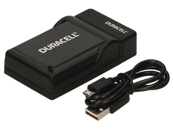 Duracell DRN5929, USB, Innendørs batterilader, Nikon EN-EL20, EN-EL22, EN-EL24, Svart, 5 V, 5 V