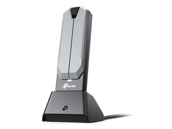 TP-Link Archer TBE400UH, Ledning & Trådløs, USB, WLAN, Wi-Fi 7 (802.11be), 2882 Mbit/s, Grå