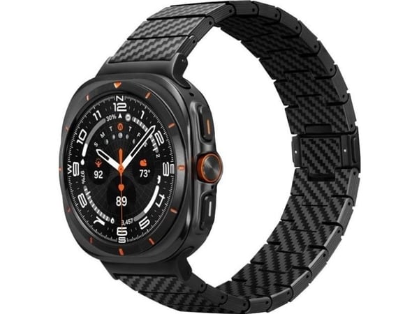 Pitaka karbonfiber rem, sort - Galaxy Watch / Galaxy Watch Ultra