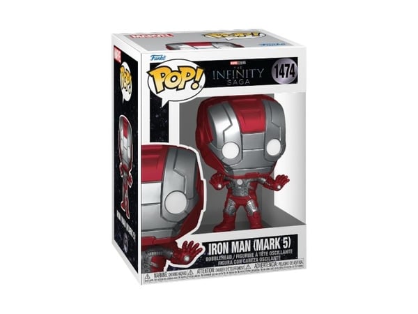 FUNKO POP! Vinylfigur Marvel: The Infinity Saga - Iron Man (Mark 5), 9 cm