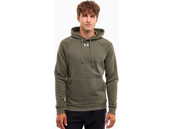 Bluza męska Under Armour Rival Fleece Hoodie oliwkowa 1379757 390 S