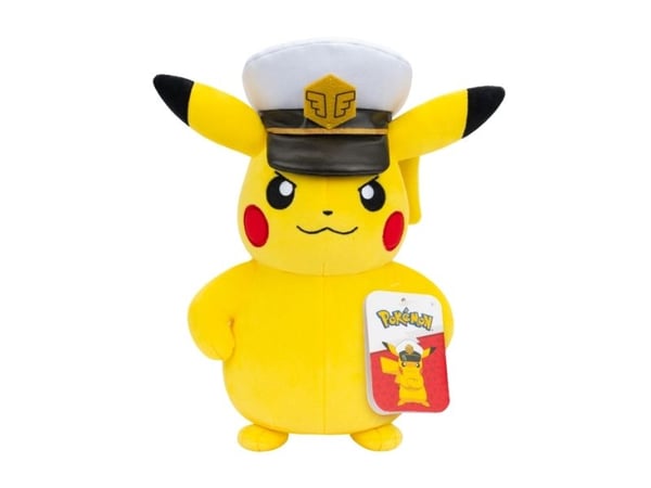 Pokemon plysj 20 cm Captain Pikachu (CDU)