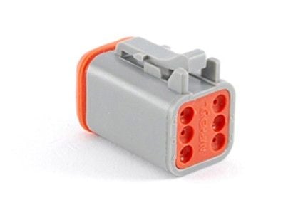 Amphenol AT06-6S, 13 A, Grå, AT04-6P* Receptacle, 1,6 cm