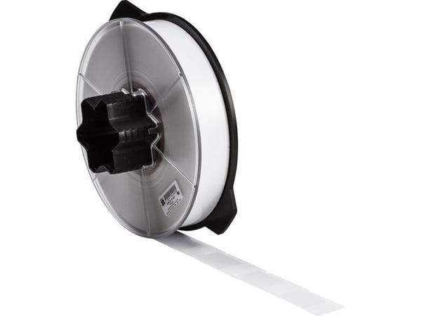 Brady 801616, Hvit, Vinyl, Trermisk overføring, Permanent, Matte, 2500 stykker