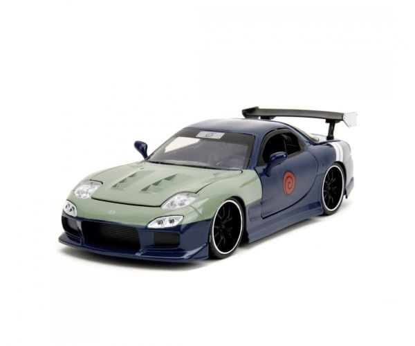 Jada Toys Naruto 1995 Mazda RX-7 1:24, Bil, Naruto, 8 år, Metall, Blå, Grønn