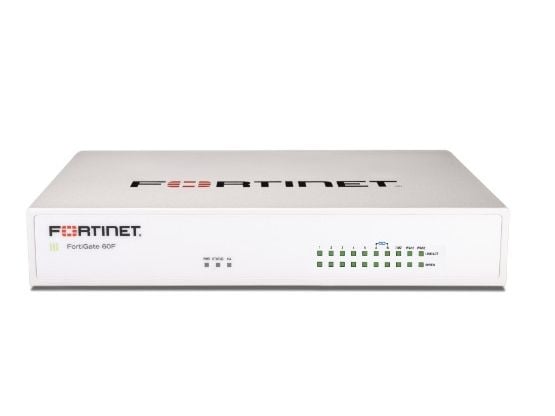 Fortinet FortiGate 60F, 10 Gbit/s, 0,9 Gbit/s, 1400 Mbit/s, 4 µs, 63,8 BUT/t, 256-bittinen AES, HTTPS, IPSec, SHA-256, SSL/TLS