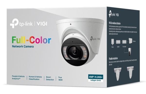 TP-Link INSIGHT S445, IP-sikkerhetskamera, utendørs, kablet, 64 m, 120 dB, tak