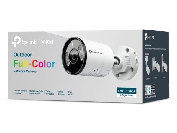 TP-Link INSIGHT S345, IP-sikkerhetskamera, utendørs, kablet, 64 m, 120 dB, vegg